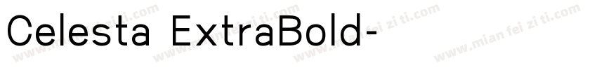 Celesta ExtraBold字体转换